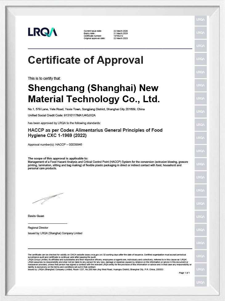 Certification